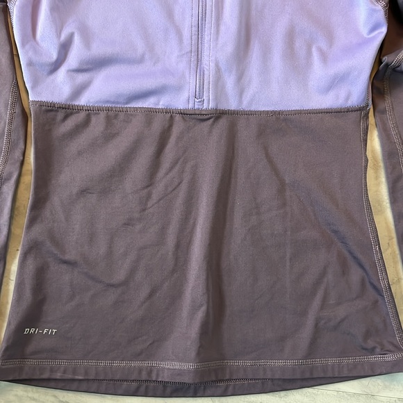 Nike  Pro 1/2 zip dri fit jacket   Color block periwinkle & purple gray   Size S - Picture 4 of 12